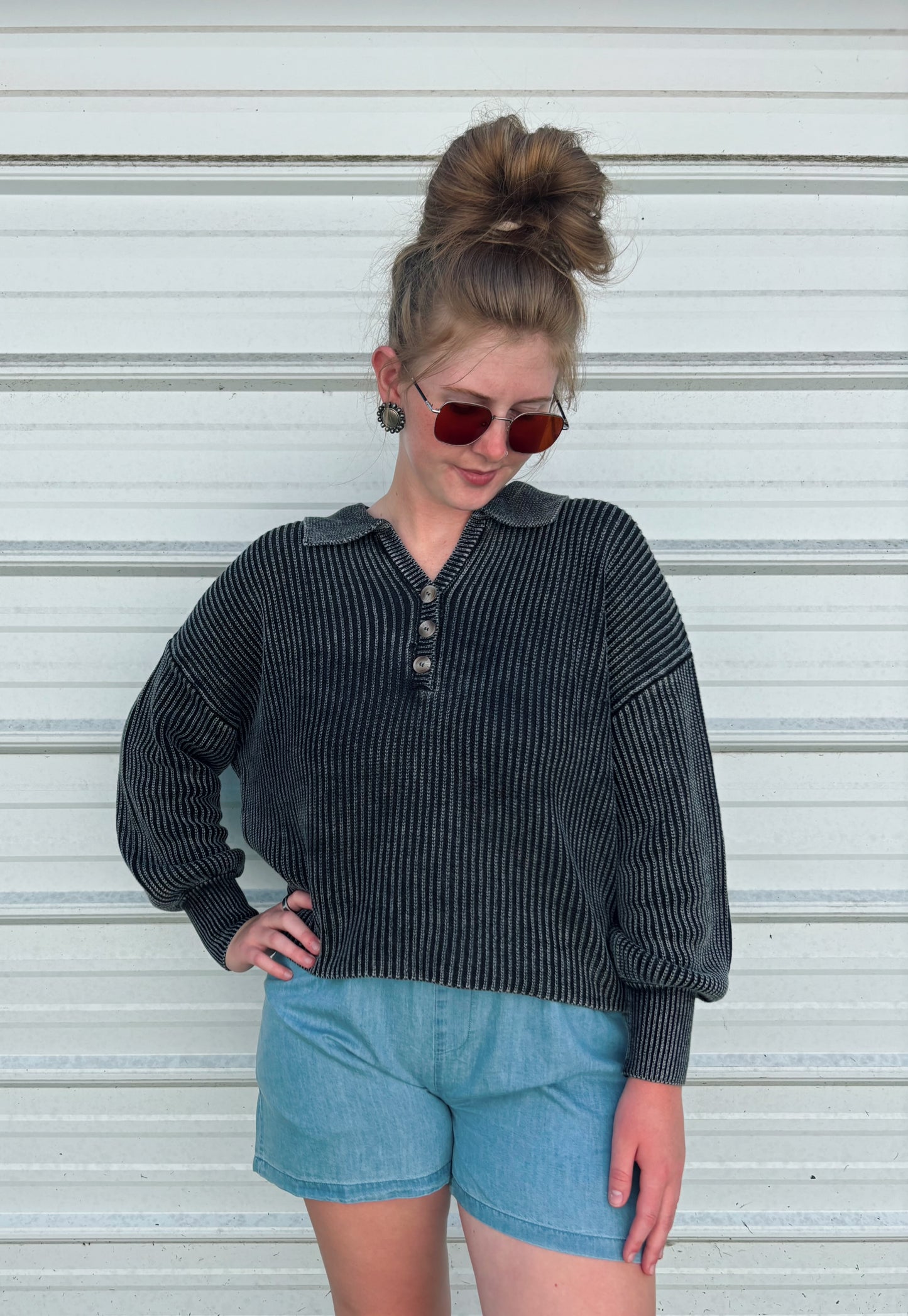 Backroads Button Pullover