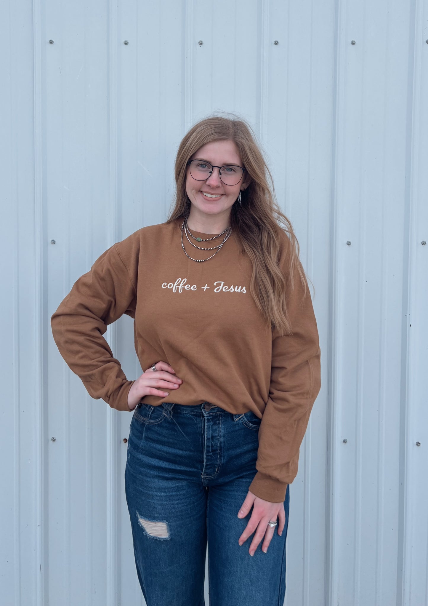 Coffee & Jesus Crewneck