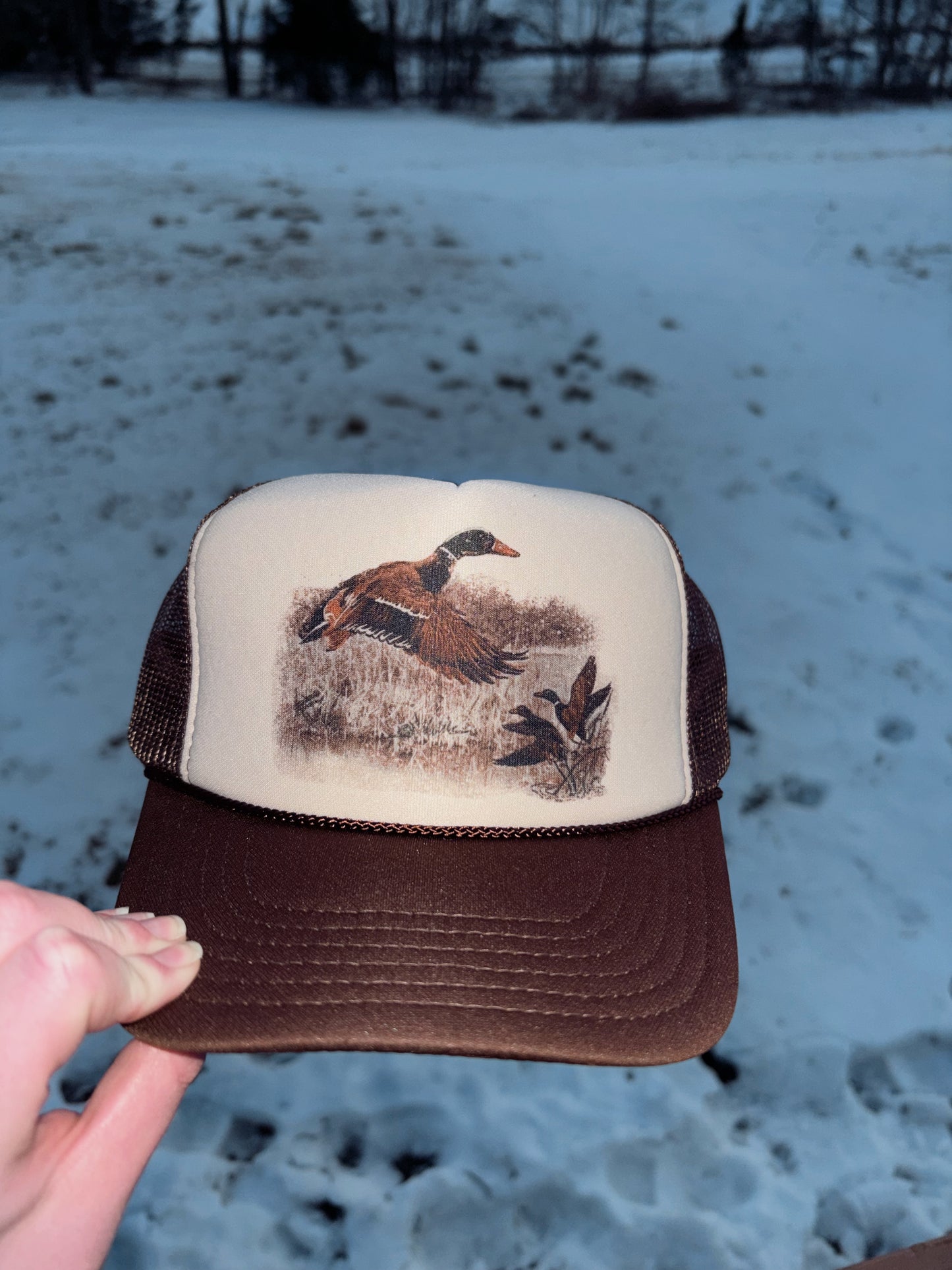 Retro Duck Trucker Hat