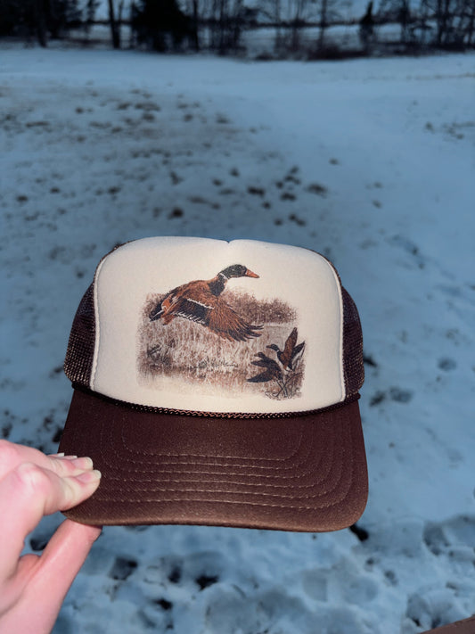 Retro Duck Trucker Hat