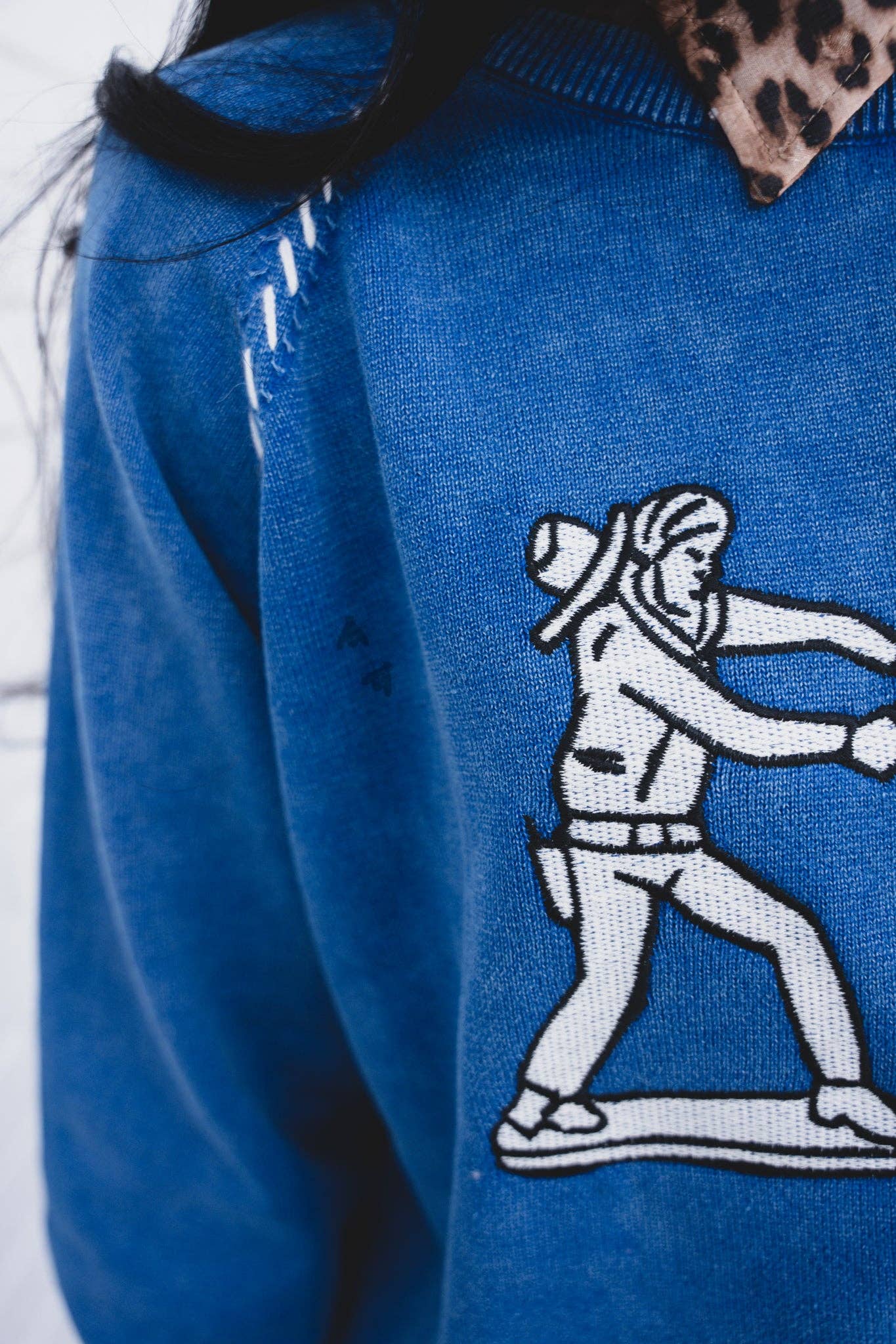 Cobalt Cowboy Crewneck