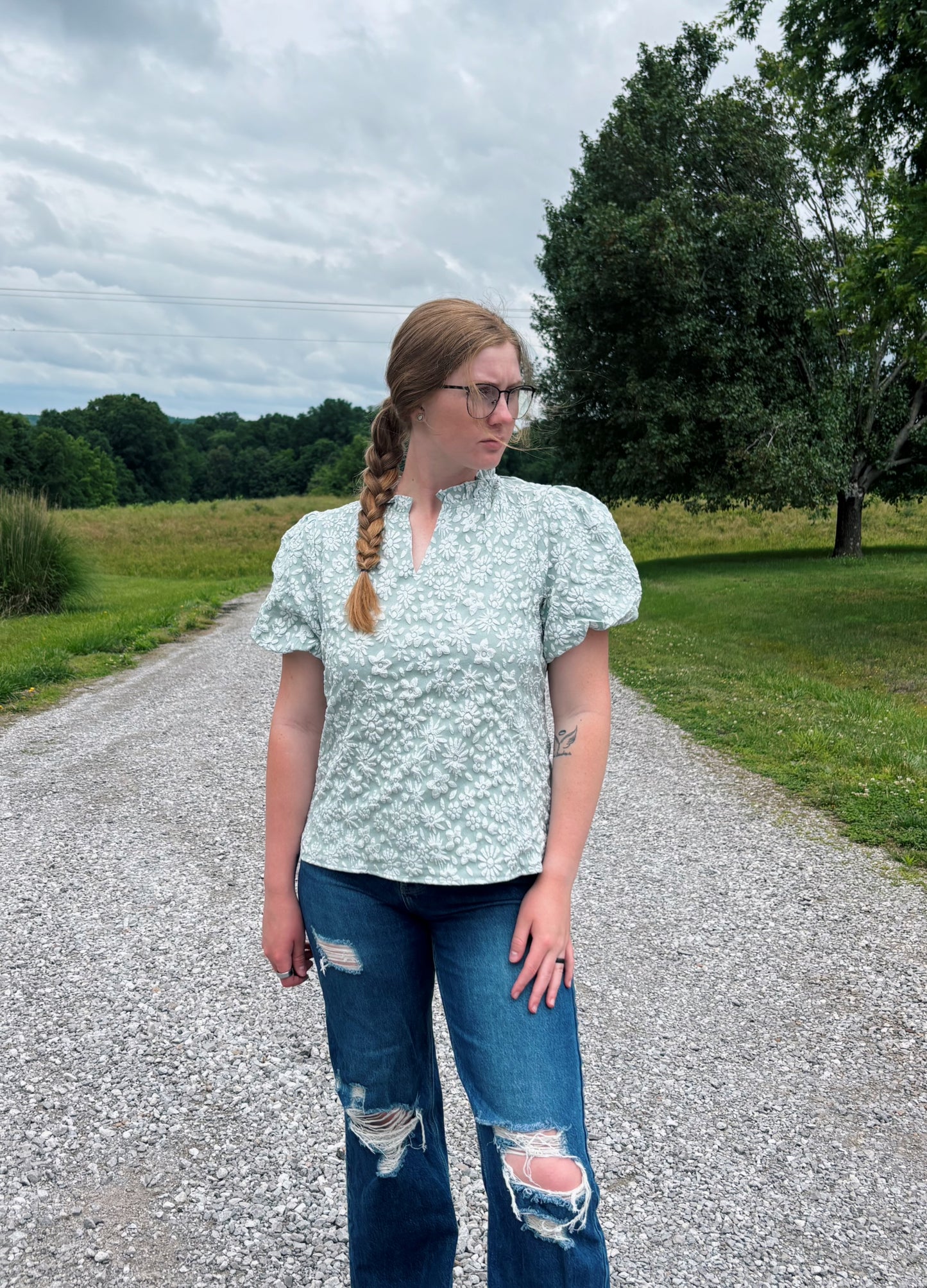 Western Floral Top