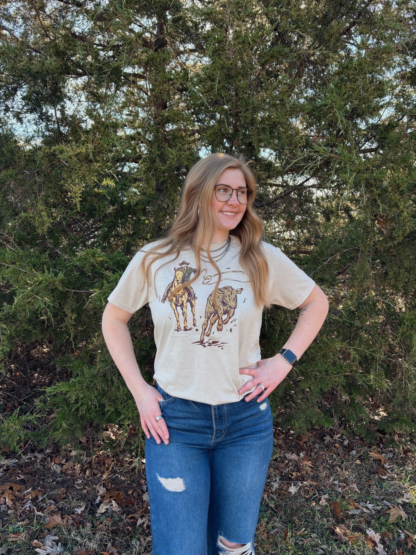 Calf Ropin Tee