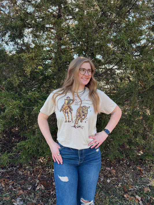 Calf Ropin Tee