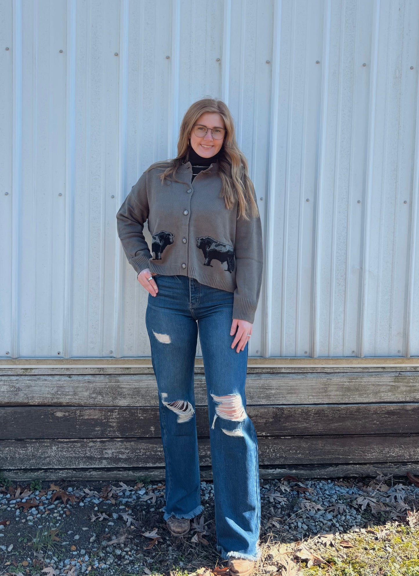 Ranch Royalty Angus Cardigan