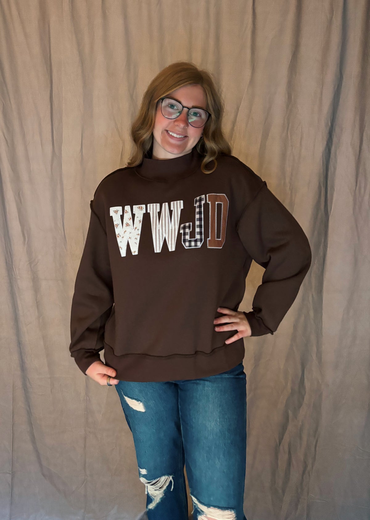 WWJD Mockneck