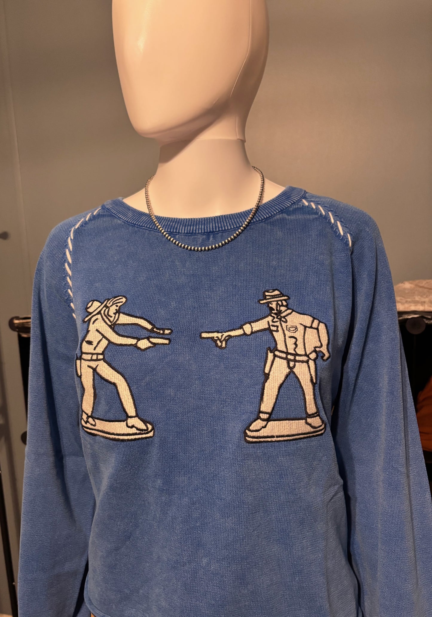 Cobalt Cowboy Crewneck