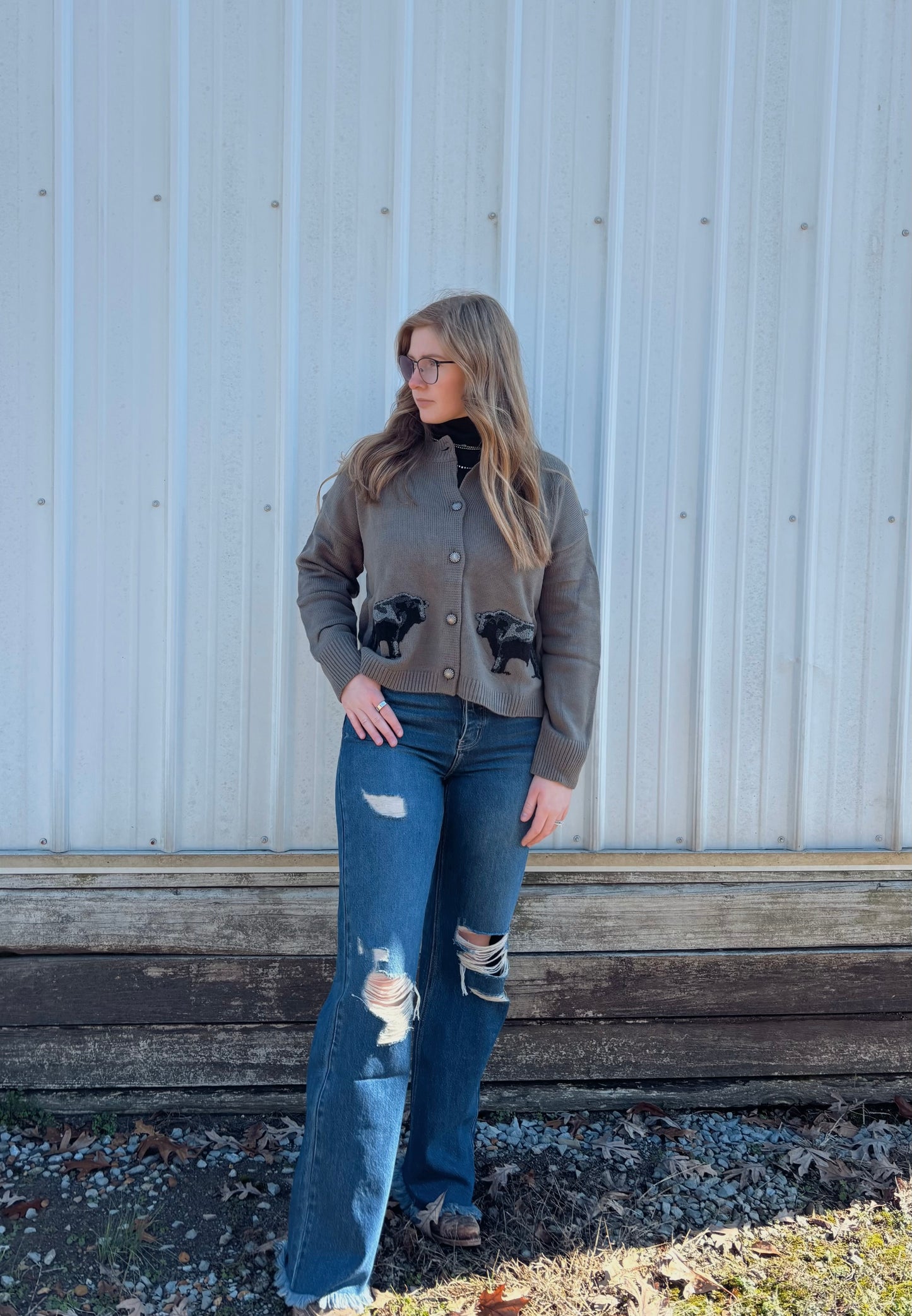 Ranch Royalty Angus Cardigan