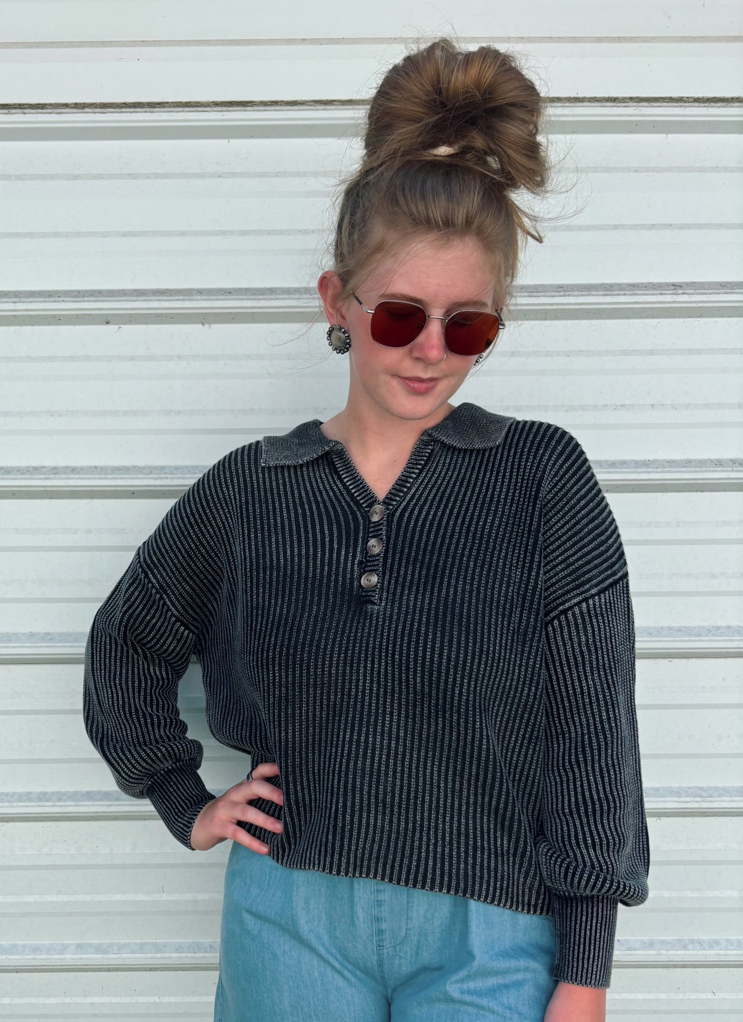 Backroads Button Pullover