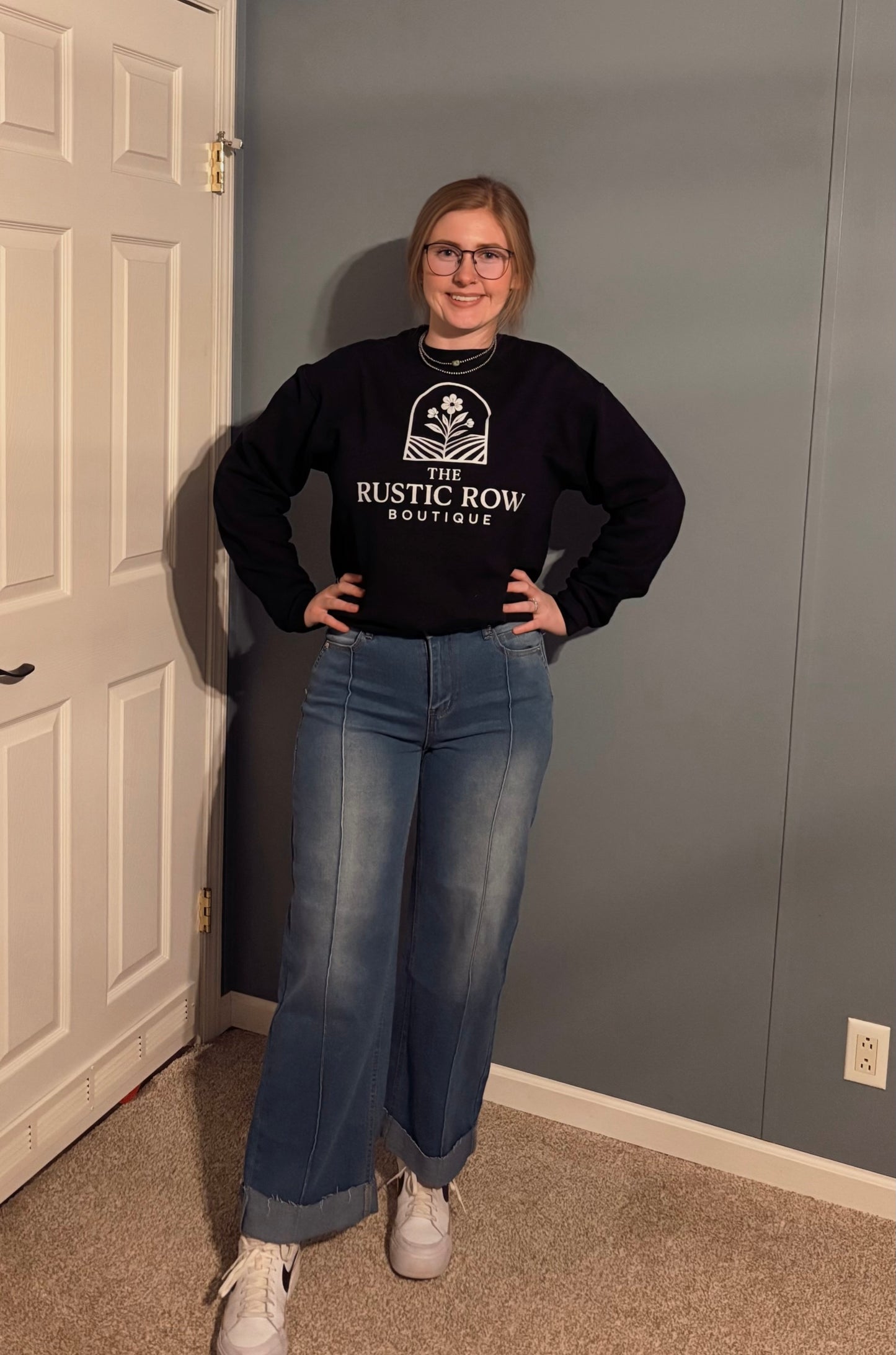 Casual Mid Waist Jeans