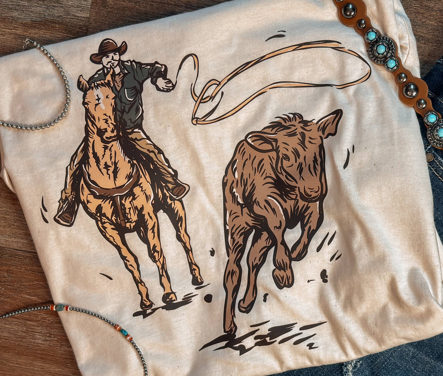 Calf Ropin Tee
